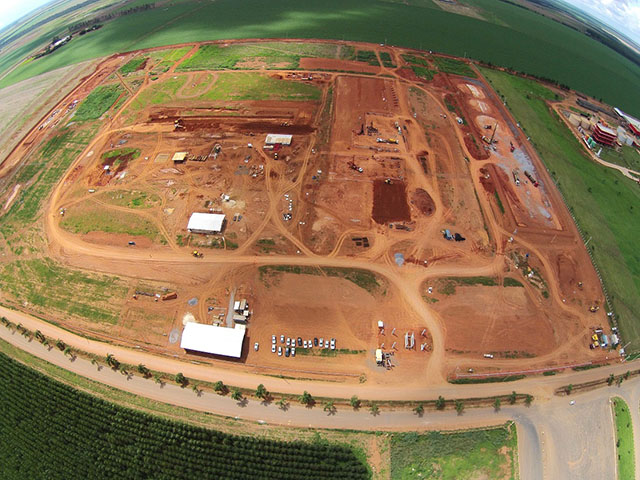 Iowa-based Summit Agricultural Group recently started construction of a corn-based ethanol plant in Brazil. Once completed, the plant will be the largest of its kind in that country. (Photo courtesy of Summit Agricultural Group)